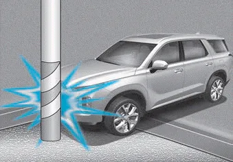 Hyundai Palisade. Air bag inflation conditions