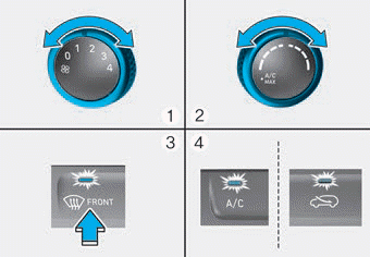 Hyundai Palisade. Manual Climate Control System