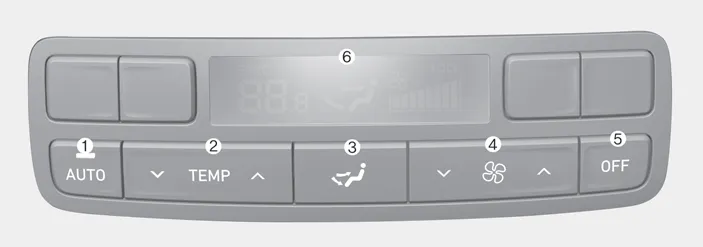 Hyundai Palisade. Rear climate control